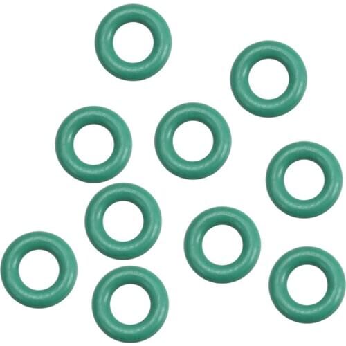 Uxcell 10Pcs Fluorine Rubber O Rings, 5.5mm OD, 2.5mm ID 1.5mm Width, Seal Gasket Green Prevent leaks in plumbing machinery