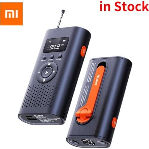 Xiaomi Nextool 6-in-1 AM FM Radio Flashlight Manual Power Generation Emergency Alert Laser Light 4500mAh Power Bank for Outdoor