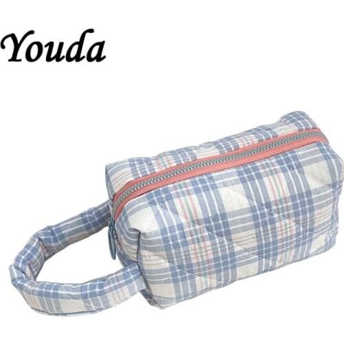 Youda Zippers Lady Purses Women Wallets Brand Clutch Coin Purse Keys Money Bags Lattice Short Woman Girls Wallet Handbags Burse