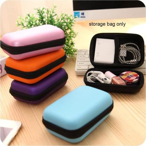 Hot 1Pc Earphone Case Bag Waterproof Carrying Hard Case Box For Digital Camera Headset Earbud Zipped Pouch Bag Supplies 2021 New