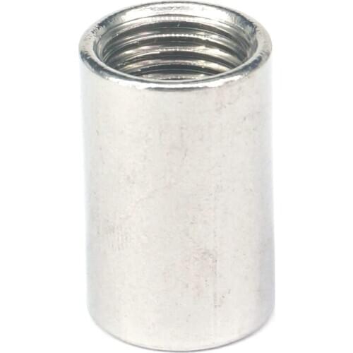 2pcs 1/4" BSP Female 304 Stainless Steel Round Nut Rod Pipe Fitting Connector Adapter Max Pressure 2.5 Mpa