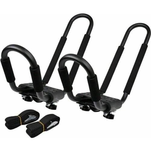 2PCS Kayak Roof Rack Universal Rooftop Car Rack Carrier for Kayak Canoe Paddle Boat Surf Ski Roof Rack