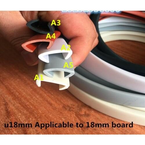 5 meters Furniture edge banding draught tape tochtstrip Applicable to 16mm- 18mm board edge banding esponja acustica epdm u
