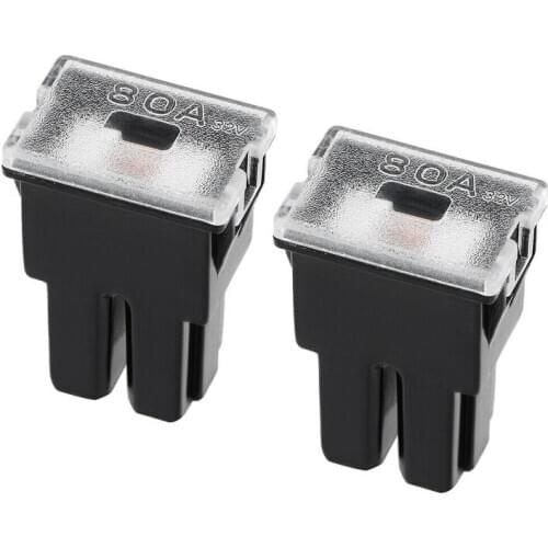 Automotive Mini Cartridge Fuse 32V 80A Female Terminal Car Truck Vehicle 2pcs