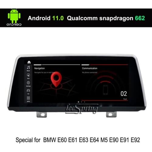 10.25" 8-Core Android 11 Car multimedia Player for BMW 5 Series E60 E61 E63 E64 M5 E90 E91 E92 (CIC CCC option)