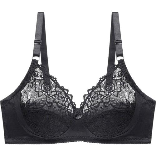 CD Cup Lace Floral Seamless Bralette Sexy Underwear Fashion Breathable Ladies Push Up Bra Comfort Wireless Bra Black White Khaki