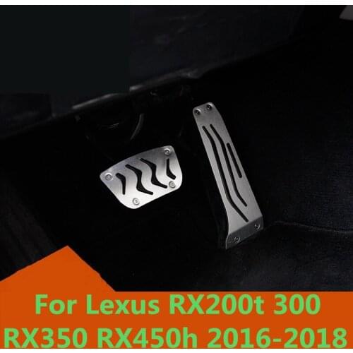 For Lexus RX200t 300 RX350 RX450h 2016-18 car styling cover foot Gas/petrol/oil Brake Rest lamp trim Pedal Interior Accessories