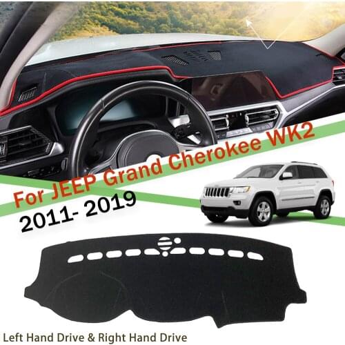 For Jeep Grand Cherokee 2011-2019 WK2 UV proof instrument panel mat Sunscreen mat Dashboard Cover Sunshade Dashmat Accessories