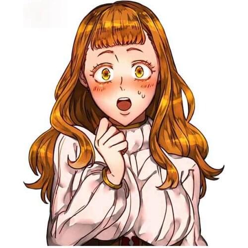 Personality Black Clover Mimosa Vermillion Refrigerator Windshield Anime Car Stickers Cartoon Personality Decal Apply To Car