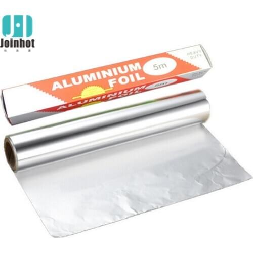 Kitchen Aluminum Foil Tin Foil Silver Paper Wrap for Food Storage and BBQ 12in Wide
