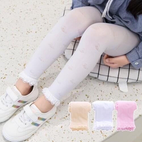 1-4 years old baby must file in summer cute little butterfly lace pants girls mosquito socks thin section breathable leggings