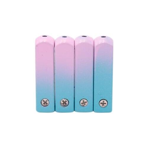 Weiou Sneaker Fashion Top Rope Ends 6.2*24.3mm Pink Blue Lively Cord Tips 20pcs/lot Zuilvormig New Aglets For 5 Pairs of Laces