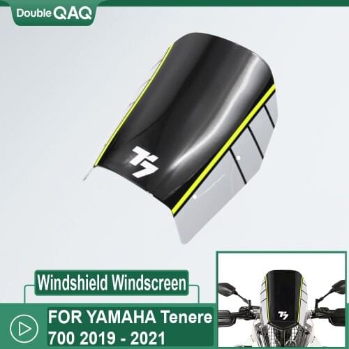 Motorcycle Accessories FOR YAMAHA Tenere 700 T700 XTZ 700 2019 2020 2021 Windshield Wind Screen Shield Deflector Protector Cover