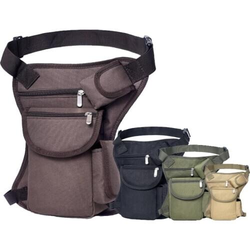 Men Military Tactical Gear Drop Leg Bag Multifunctional Outdoor Hunting Waist Belt Pouch Hiking Camping Travel Riding Thigh Bag
