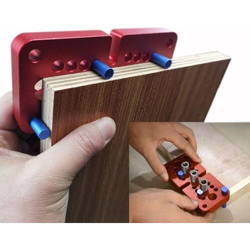 Wood Doweling Drill Guide Kit Drilling Locator Self Centering Hole Puncher tools Vertical Pocket Hole Jig Woodworking tools