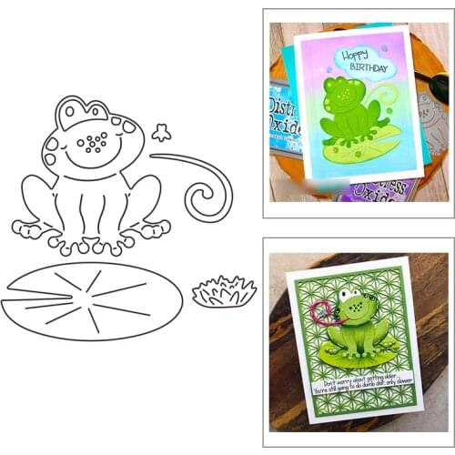 2021 New Animal Cute Frog Metal Cutting Dies For Mould Cut Paper Embossing Craft Making Greeting Card DIY Scrapbooking No Stamps