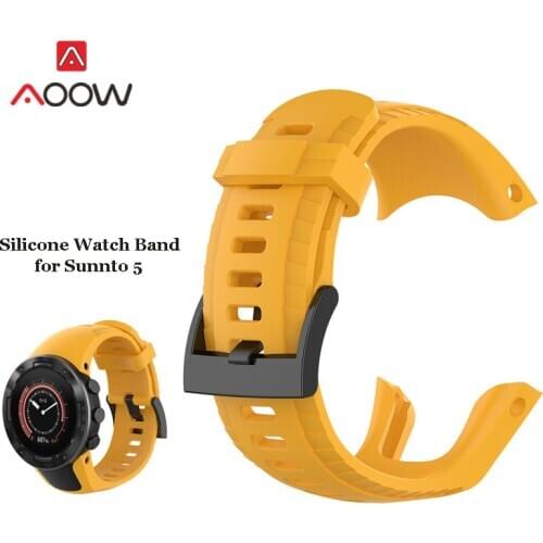 Silicone Sport Strap for Suunto 5 GPS Smart Watch Outdoor Fitness Training Rubber Band Waterproof Replacement Bracelet Watchband
