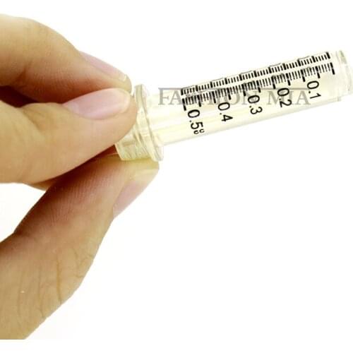 Steril Disposable 0.5ml Hyaluronic Pen Injection Needle Syringe Ampoule Head High Pressure Atomizers Component for Lips Filling