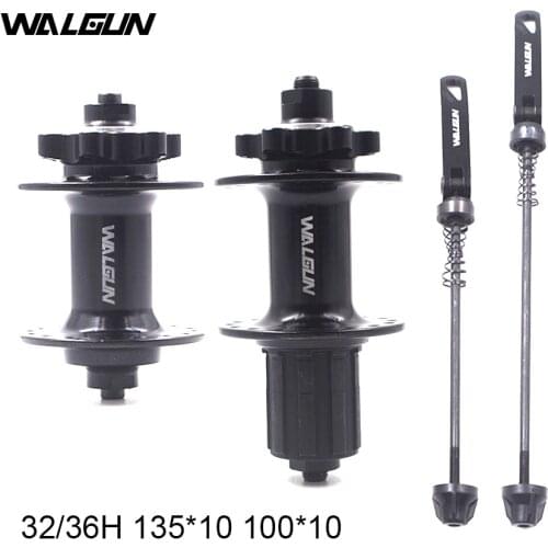 WALGUN Bicycle Hub MTB Mountain Bike Hub Bearing 32/36 Holes with Quick Release for 8 9 10 11 Speed Cycling Parts
