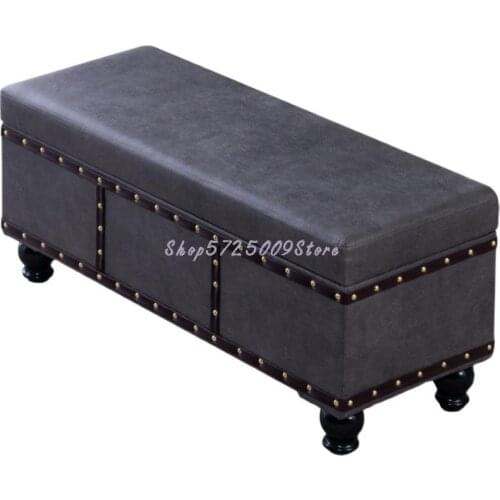 Technology Cloth Shoes Changing Stool Door Household Storage Sofa Stool Bed Tail Stool Shop Try On Shoes Changing Stool Porch St