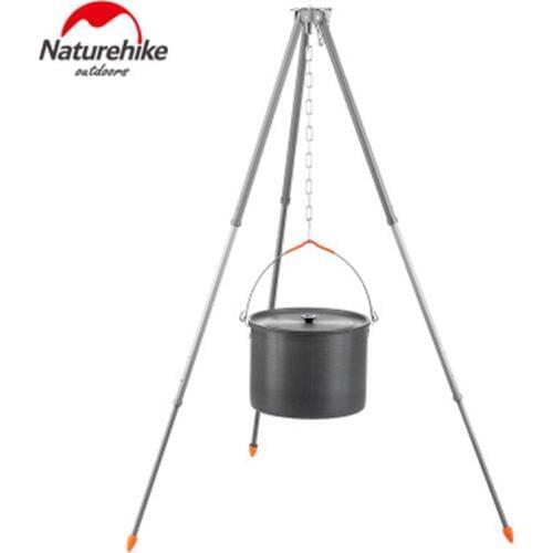 Naturehike 10L Aluminum Triangle Hanging Pot Camping Cookware 4-8 People Outdoor Portable Tableware Camping Picnic Cookware
