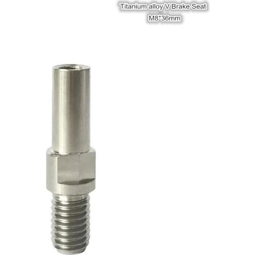 V Brake Seat V Brake Column Titanium alloy M8 MTB Bike Frame Front Fork V Brake Column Screw Modification Bike Accessories