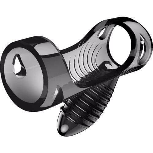 Rabbit Vibrators lasting rings Tongue clit massager delay Ejaculation extender Premature Lock Fine Sex Toys vibrating for Men