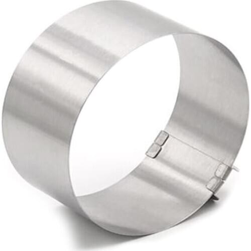 Retractable Stainless Steel Circle Foam Ring Cake Baking Tool Set Size Shape Adjustable Bakeware For Kitchen Tools