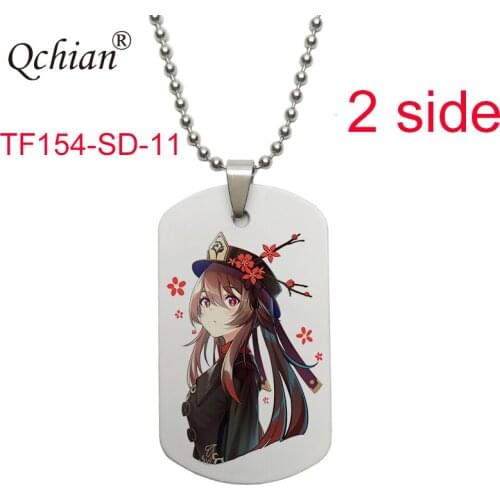 Japan Cartoon Anime Genshin Impact Pendant Necklace Creative Pattern For girl women new year christmas Fashion Jewelry Gifts