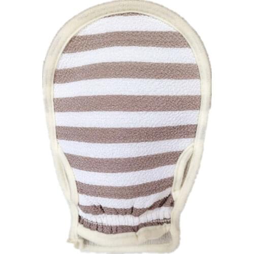1Pc Shower Bath Glove Exfoliating Skin Spa Massage Body Scrubber Back Double-side Mitten Bathroom Wash Body Accessory