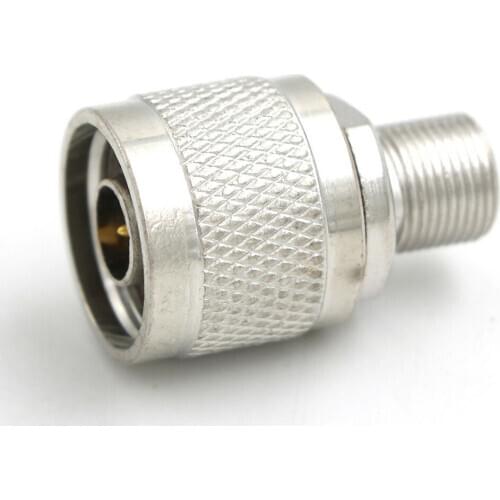 1pcs N Male Plug To F Female Jack N-Type To F Connector RF Coaxial Adapter Connector For Satellite Receiver Signal Amplifier