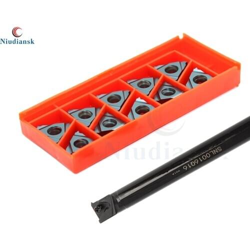 10pcs 16ER 1.5 ISO BMA 2.0 3.5 ISO Carbide Inserts SNL0014N16 SNL0016Q16 SNL0020R16 SNL0025S16 Threading Turning Tool Holder Set
