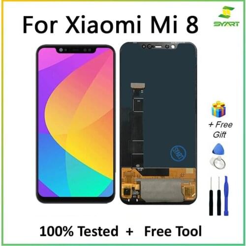 100% Test LCD Display Screen Digitizer For Xiaomi Mi 8 LCD Assembly Display For Xiaomi Mi 8 Screen Digitizer M1803E1A