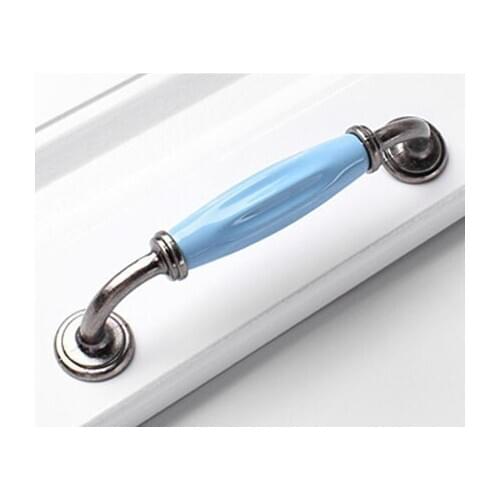 5'' Bule Ceramic Handles Kitchen Cabinet Pull Handle Knobs Drawer Knobs Handles / Dresser Handles Knobs Decorative Hardware