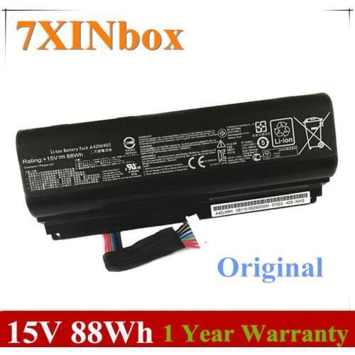7XINbox 15V 88Wh Original A42N1403 Laptop Battery For ASUS ROG G751JY G751JM G751JT GFX71JY GFX71JT Notebook A42LM93 4ICR19/66-2