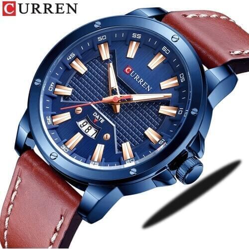 CURREN NEW Watches for Men Top Brand Luxury Quartz Leather Strap Watch Fashion Business Mens Wristwatch