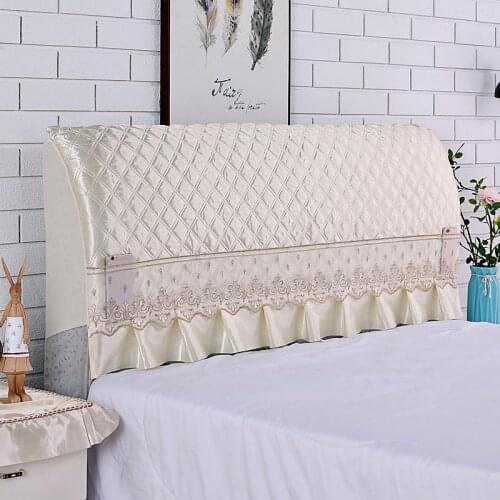 European All-inclusive Bed Head Cover Lace Bed Head Back Protective Cover Headboard Cover Backrest Dust Cover Bedroom Decor