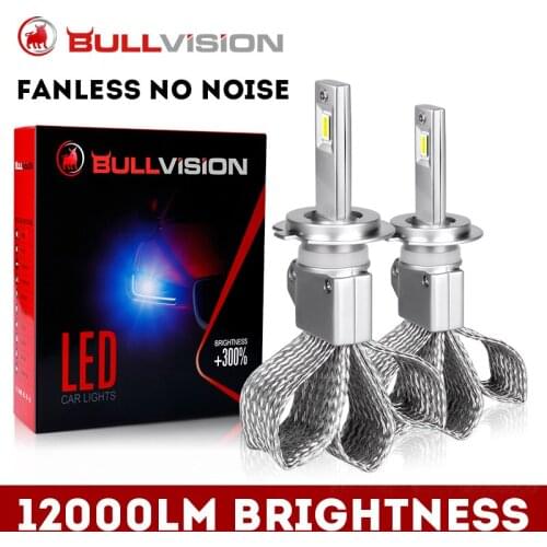 H7 Car Headlight Bulbs H11 Fog Lamp H4 H9 H8 9005 9006 36W 6000K White Mini Bulb CSP Chip LED Auto lamp Fanless 12V 12000LM