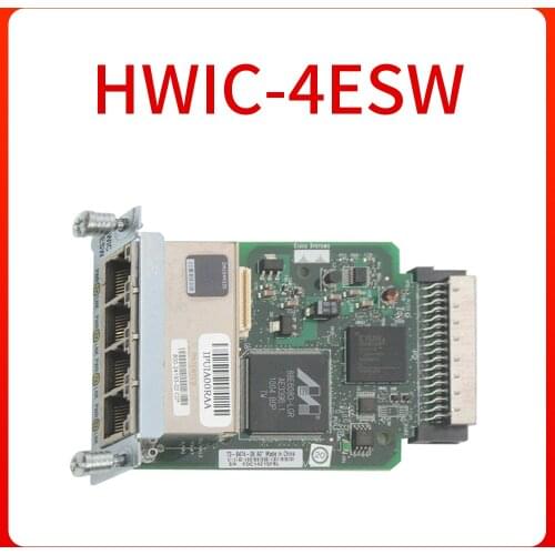 Switch Interface Card HWIC-4ESW For Cisco 1800 2800 3800 Router 4 Port 10/100 Ethernet Switch HWIC Module Original