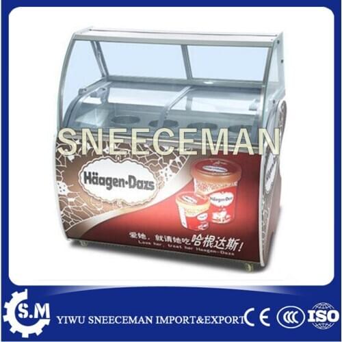 Summer Hawaii ice cream display cabinet series/to sell ice cream carts for supermarket