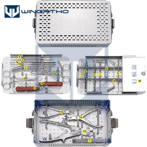 Mini fragment Instrument Kit small animal veterinary orthopedic instruments pet surgical tools