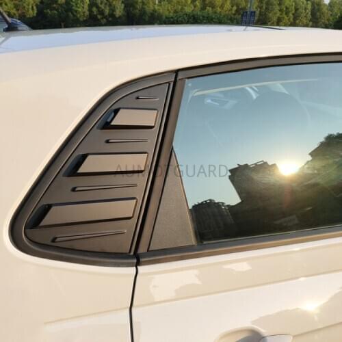 Exterior Rear Windows Triangle Blinds Cover for Volkswagen VW Polo Plus 2019