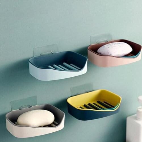 Soap Dish Wall Mounted Easy to Install Long Lasting Sponge Holder Rack Shelf for Bathroom sponge