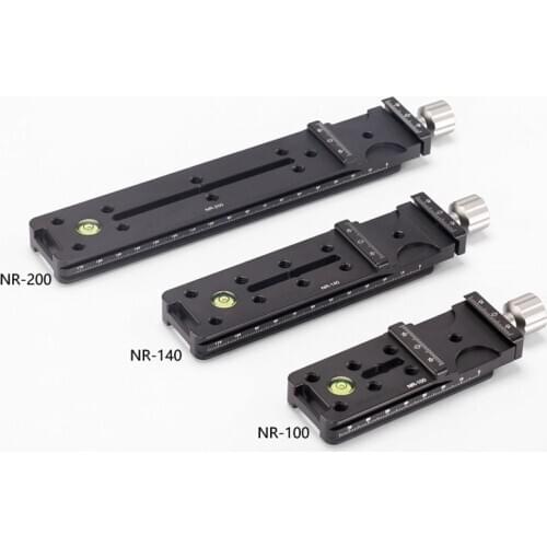 NR-200 200mm 140mm 100mm Multi-Purpose Rail Nodal Slide Long Clamping Plate for Gitozo Manfrotto Benno tripod Ball Head