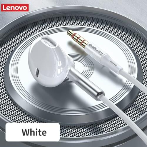 Lenovo XF06 In-ear Wired Earphones Sound Heavy Subwoofer Driver StereoHeadphones 3.5mm Universal Sports Earbuds With Mic Headset