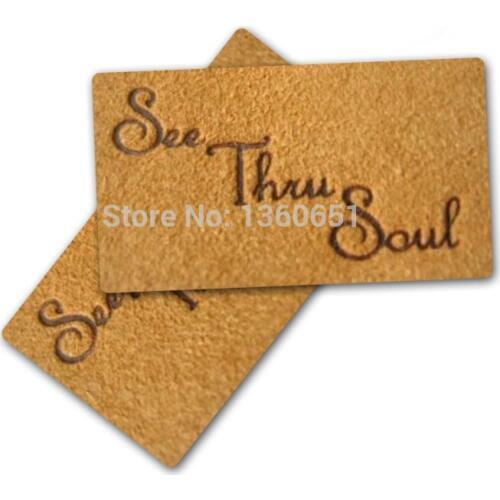 Removablelabel, PU leather label for clothing, engraved/debossed logo, leather patch as custom 1000pcs/lot Garment
