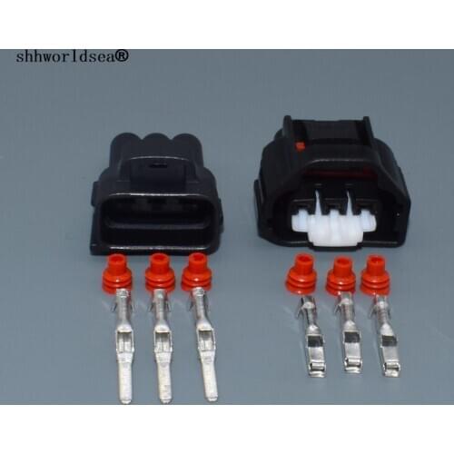 Shhworldsea 3 Pin Female Male Auto Sensor plug For Toyota 11261 1JZ TPS Connector non E Throttle Automotive Plug 7283-1133-10