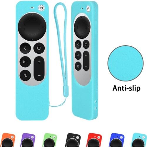 For Apple TV 4K For Apple TV Siri Remote 2nd Generation Remote Control Silicone Case Protective Cover TV Remote Protect Stick