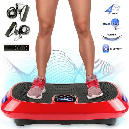 4D Three-motor Fat-removing Machine With Bluetooth Color-changing Light Bar Drawstring Rejection Of Fat Massage Slimming HWC