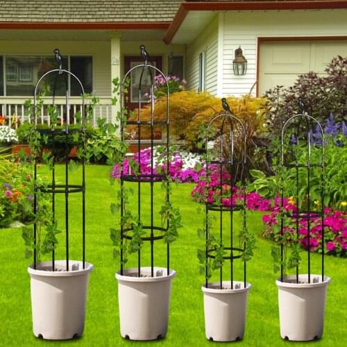 Convenient Splicing Plant Climbing Frame European Iron Bird Flower Stand Greenhouse Garden Climbing Plant Flower Stand 120/150cm